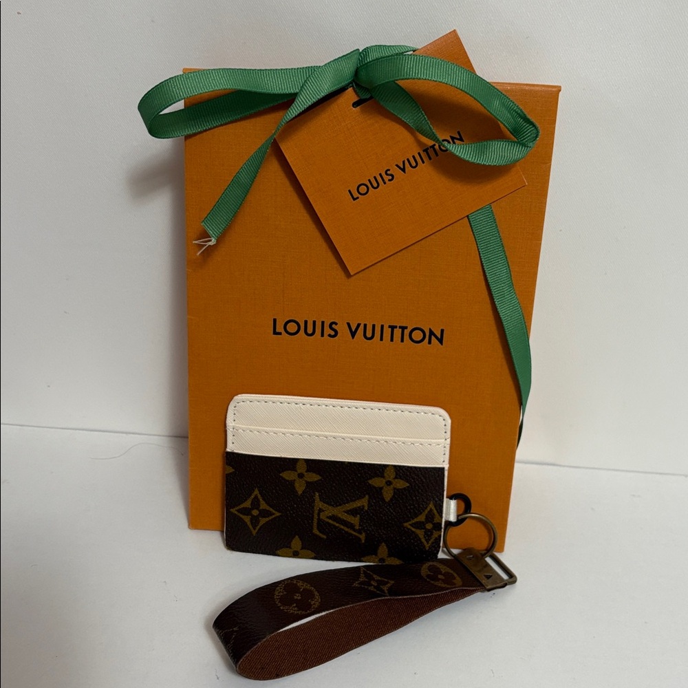 Upcycled Louis Vuitton Monogram Card Holder/wristlet